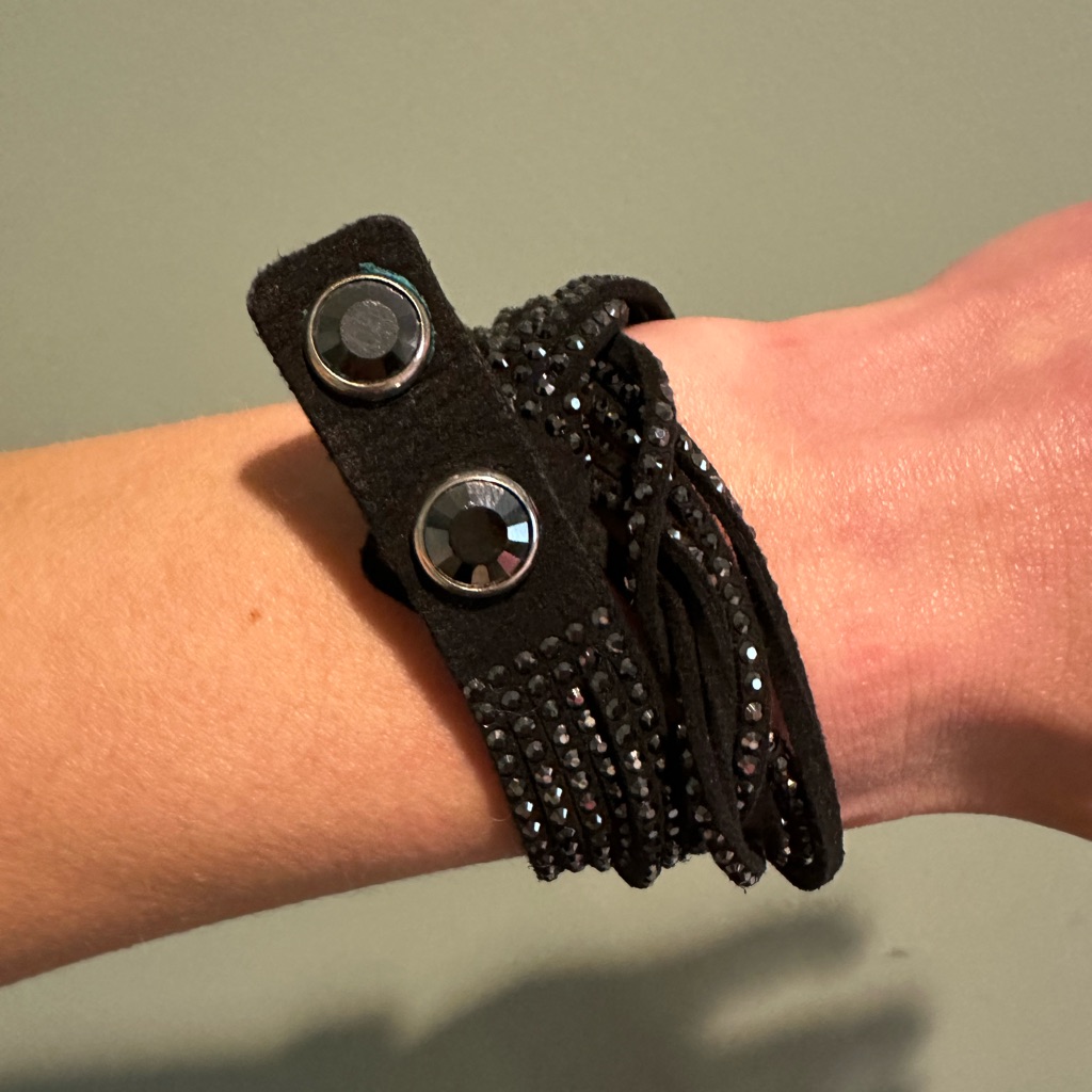 Swarovski Wrap Bracelet-Navy